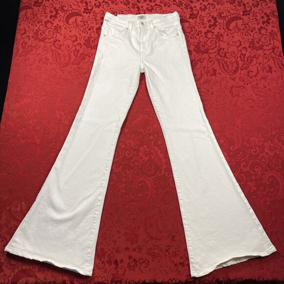 Citizens of Humanity Midrise Super Flare Jeans 27 White 27x32" Inseam Boho - Picture 1 of 12
